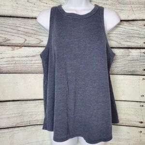 Maurices Women’s Tank Top M Blue Ribbed Knit Sleeveless Casual Shirt